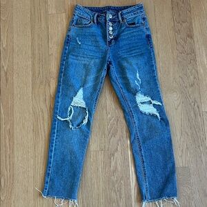 Wild Fable High Rise Distressed Blue Jeans